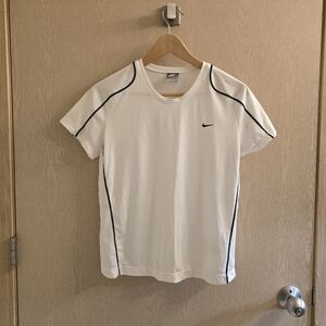 Nike White T-Shirt with Black Accents